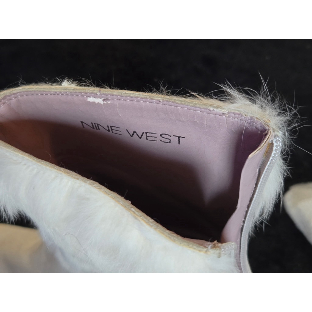Women's Nine West Beige Fur Ankle Boots & Booties 7.5 - Picture 6 of 6
